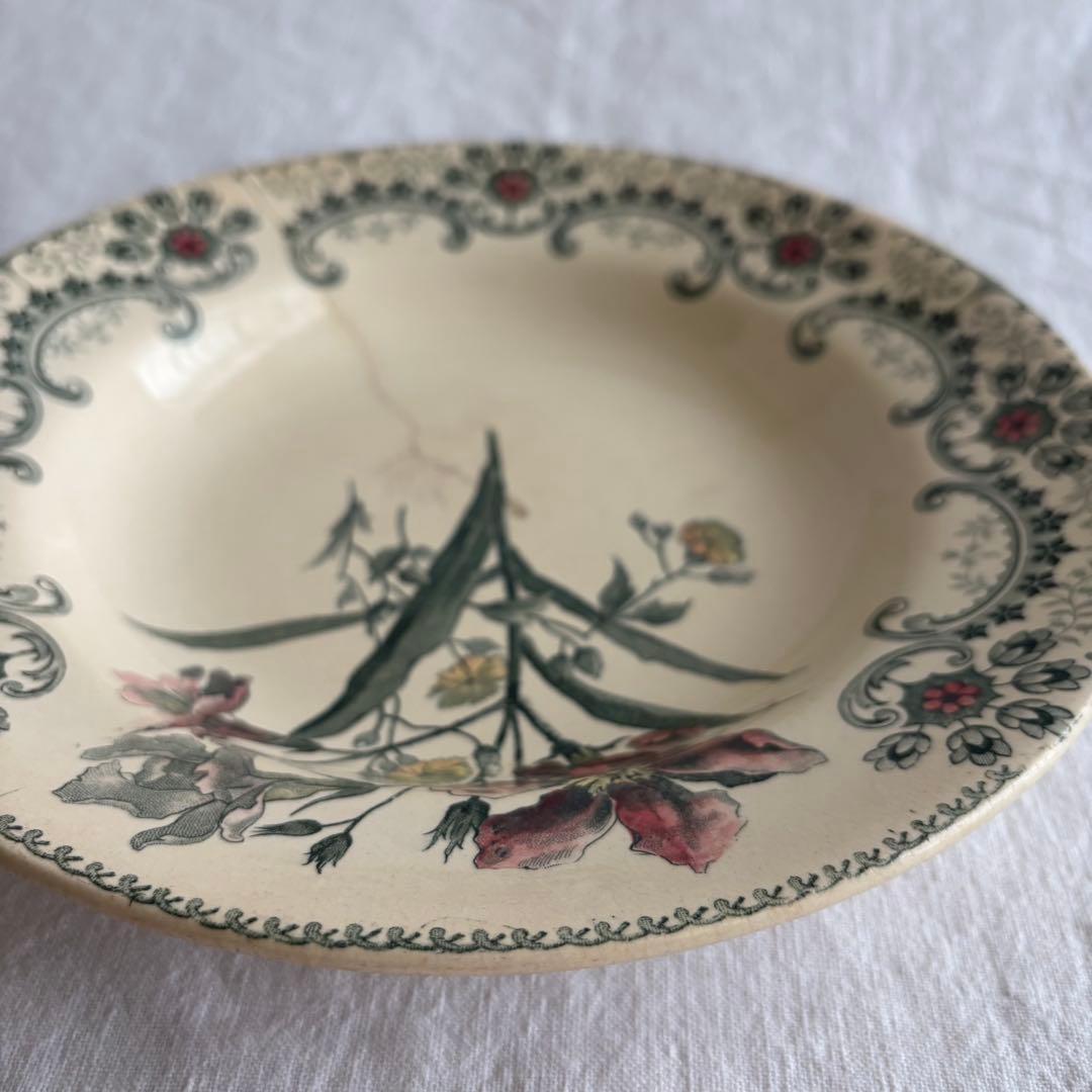 金継ぎ用】ショワジールロワ Fleurs Coupées プレート