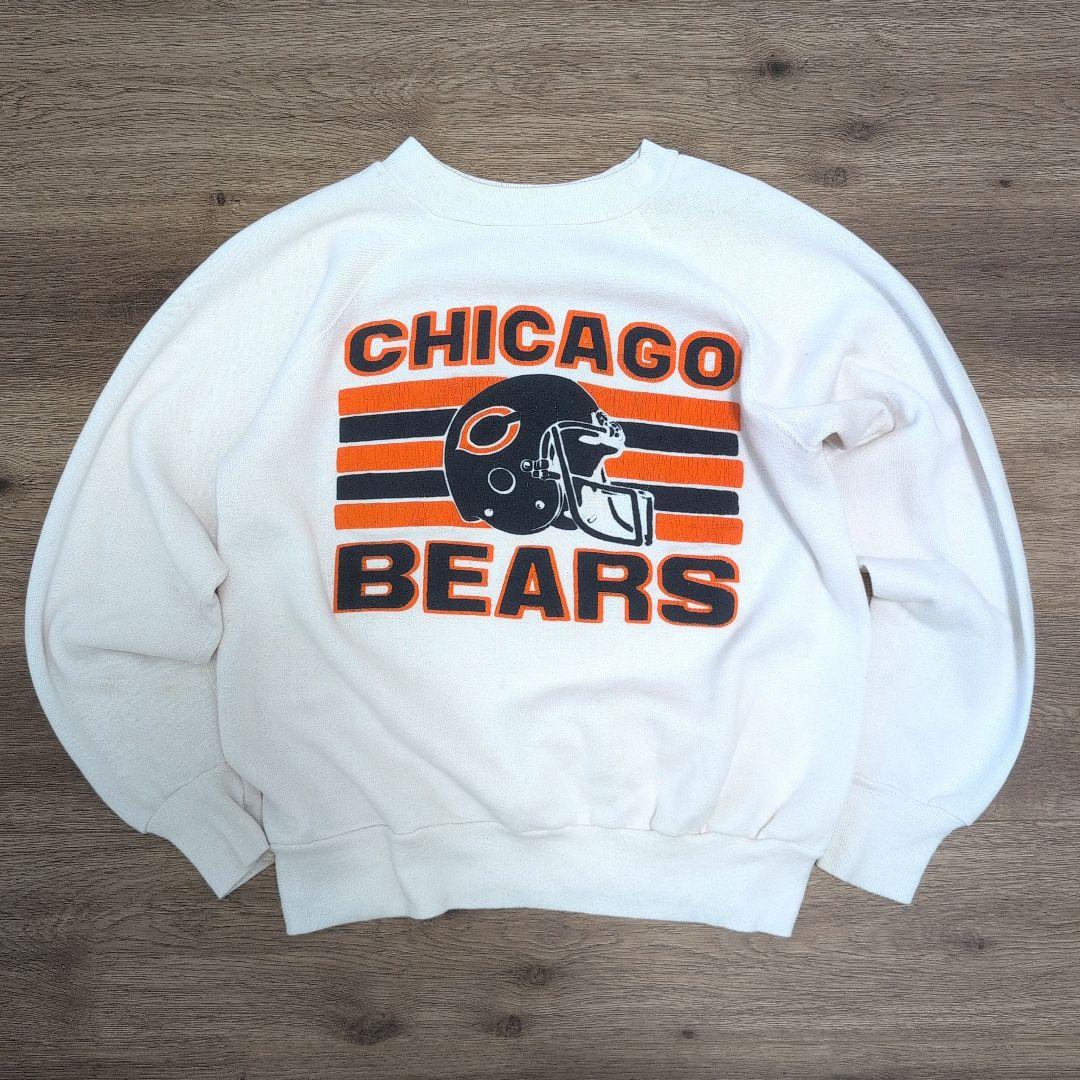 希少】80s USA製 シカゴ・ベアーズ スウェット 白 NFL ヴィンテージ
