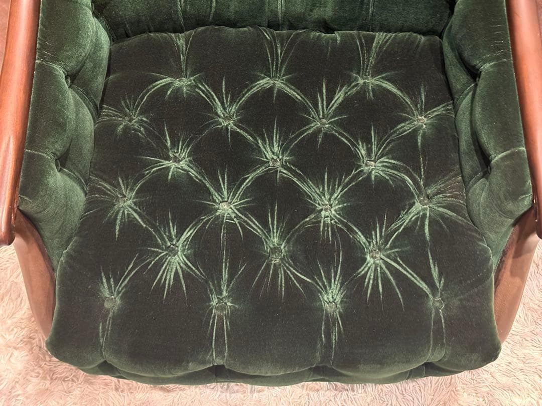 maruni マルニ木工 一人掛けソファ ボタンダウン ファブリック IG