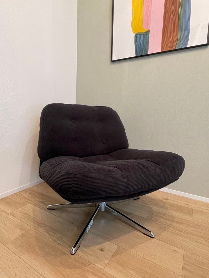 【美品】IKEA ディヴリンゲ DYVLINGE ブラック DYVLINGE ディヴリンゲ 回転イージーチェア, ケーリンゲ ブラック - IKEA