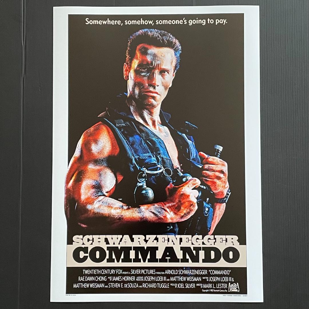 ポスター「コマンドー」（Commando）☆アーノルド・シュワルツェネッ