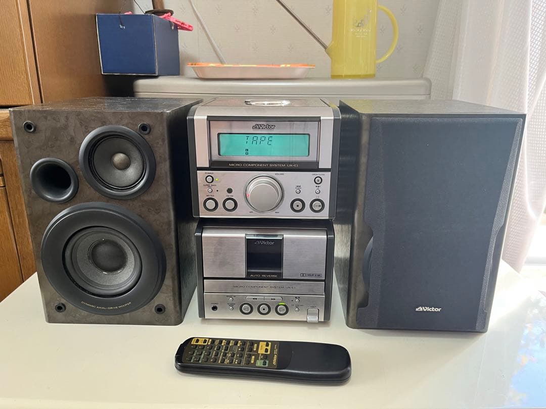 レア ミニコンポ ダブルウーファー Victor UX-E1 テープに難あり