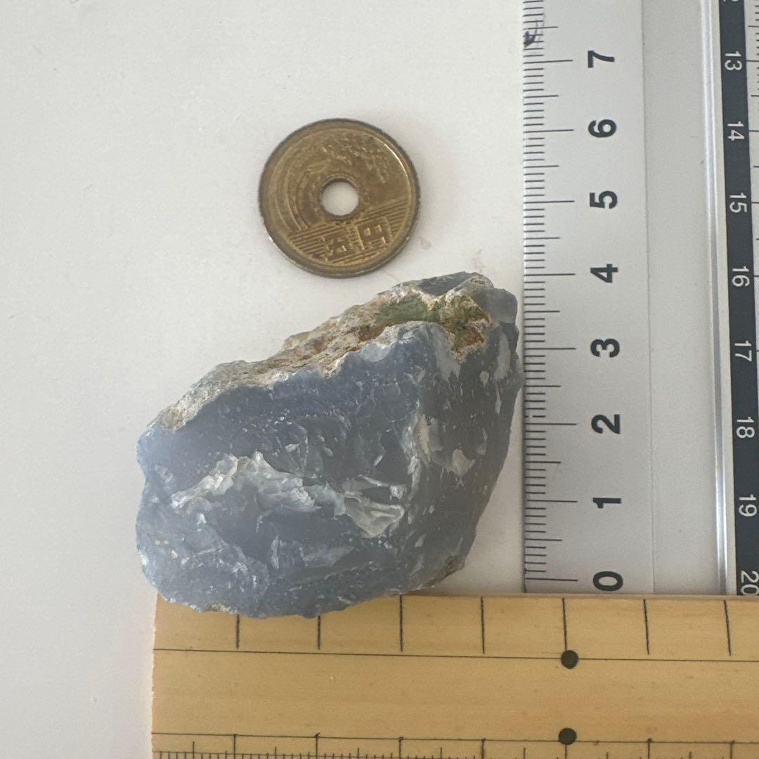 国産鉱物】青瑪瑙 青森産 ブルーアゲート 【秘宝】 鉱石 津軽錦石
