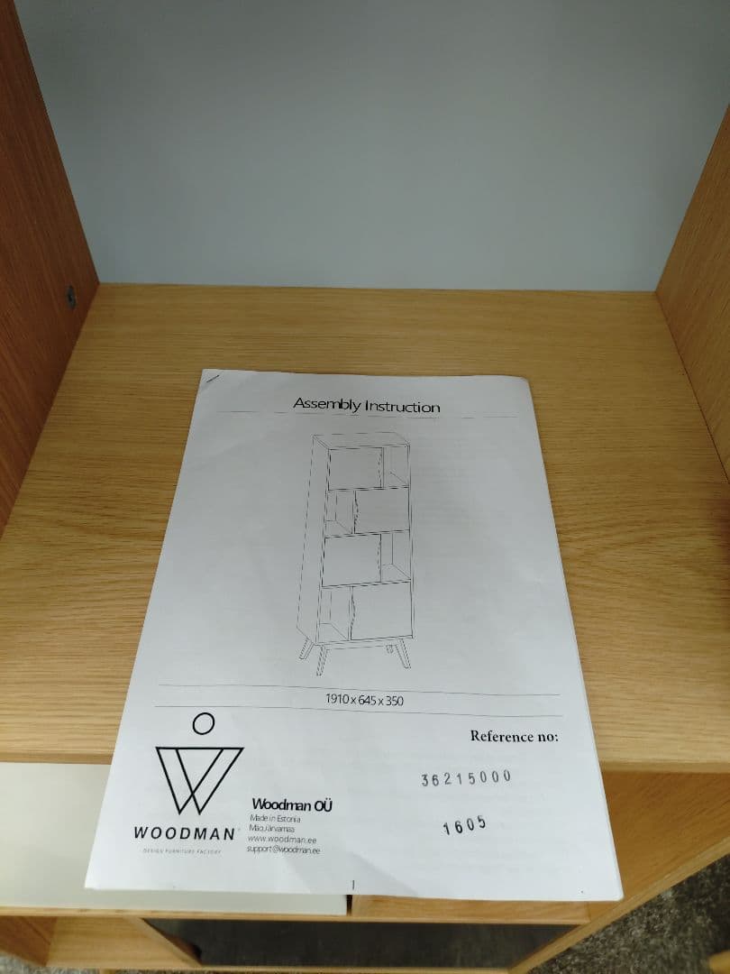 アウトレット未使用品 Woodman エイヴォン ブックケース シントラ 本棚
