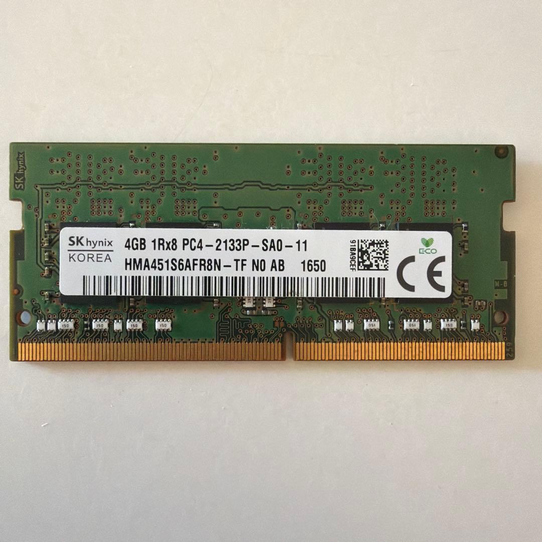 SK hynix 4GB DDR4 2133MHz メモリ - メルカリ