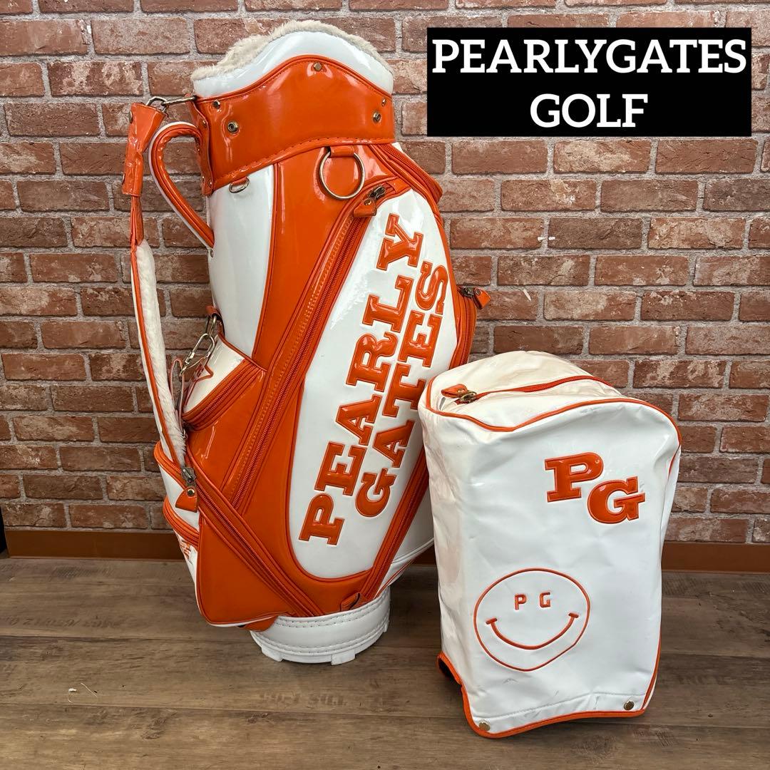 ‼️パーリーゲイツ ゴルフ エナメル キャディバック オレンジ‼️ 新品未使用 ジャックバニー by パーリーゲイツ ゴルフ キャディバッグ