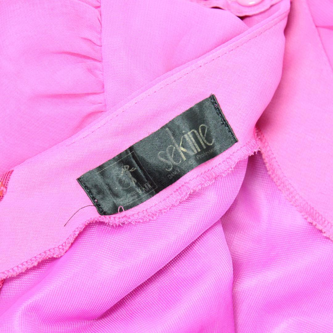 美品 日本製社交ダンス衣装】上下セット スカート トップス sekine 紫