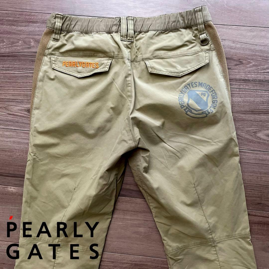 パーリーゲイツ メンズ ゴルフパンツ カーキ パラシュートパンツ