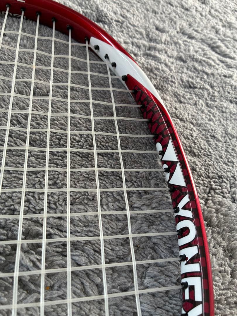 美品 YONEX テニスラケット 硬式 スマッシュエース レッド ラケット