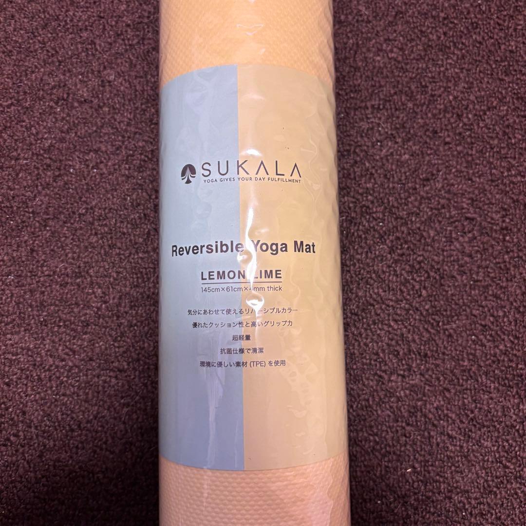 lava SUKALA リバーシブルヨガマット レモンライム 145㎝×61㎝