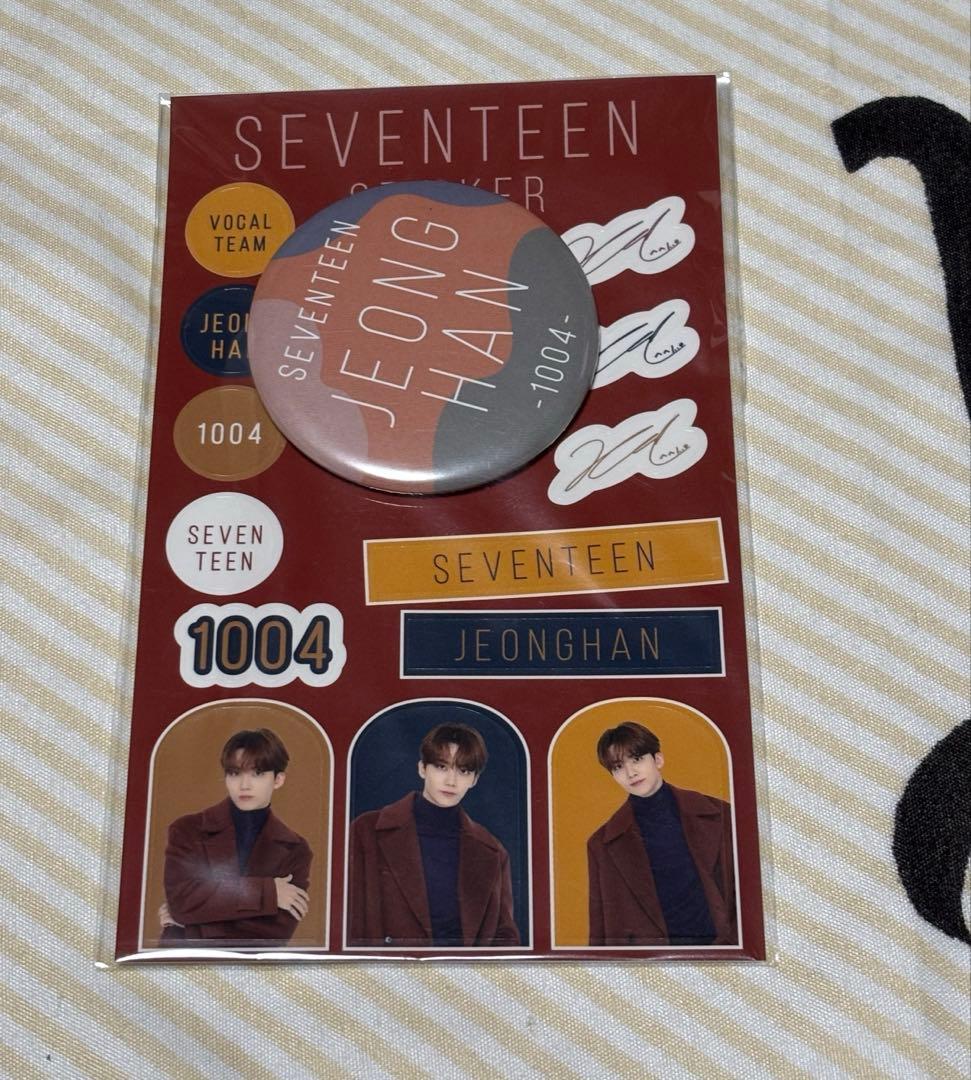 SEVENTEEN ジョンハン 缶バッジステッカーセット - メルカリ