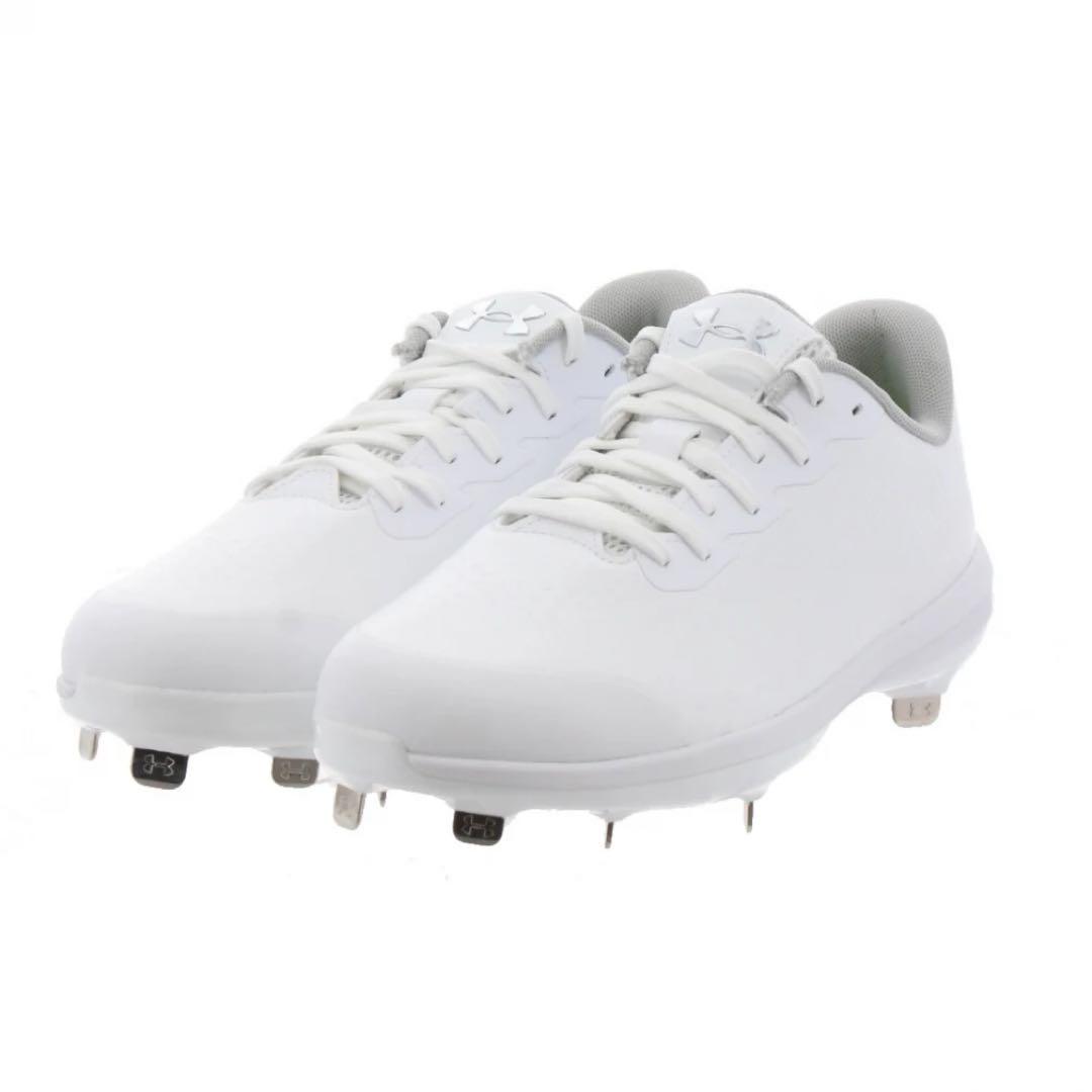 アンダーアーマー　スパイク　高校野球　白　ホワイト　新品未使用　27.5cm