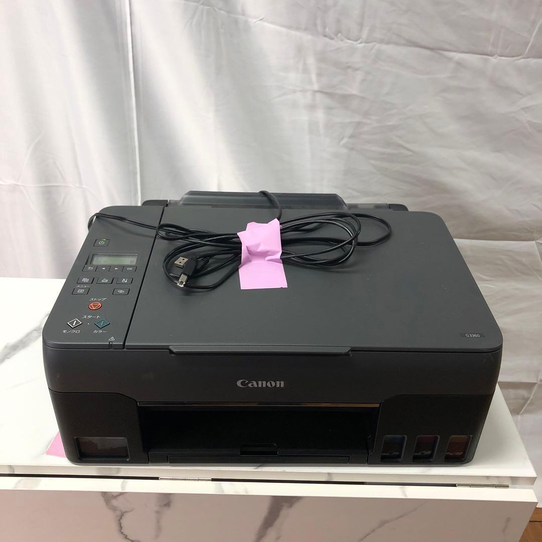 美品】Canon ギガタンク G3360 本体 プリンター ブラック K - メルカリ