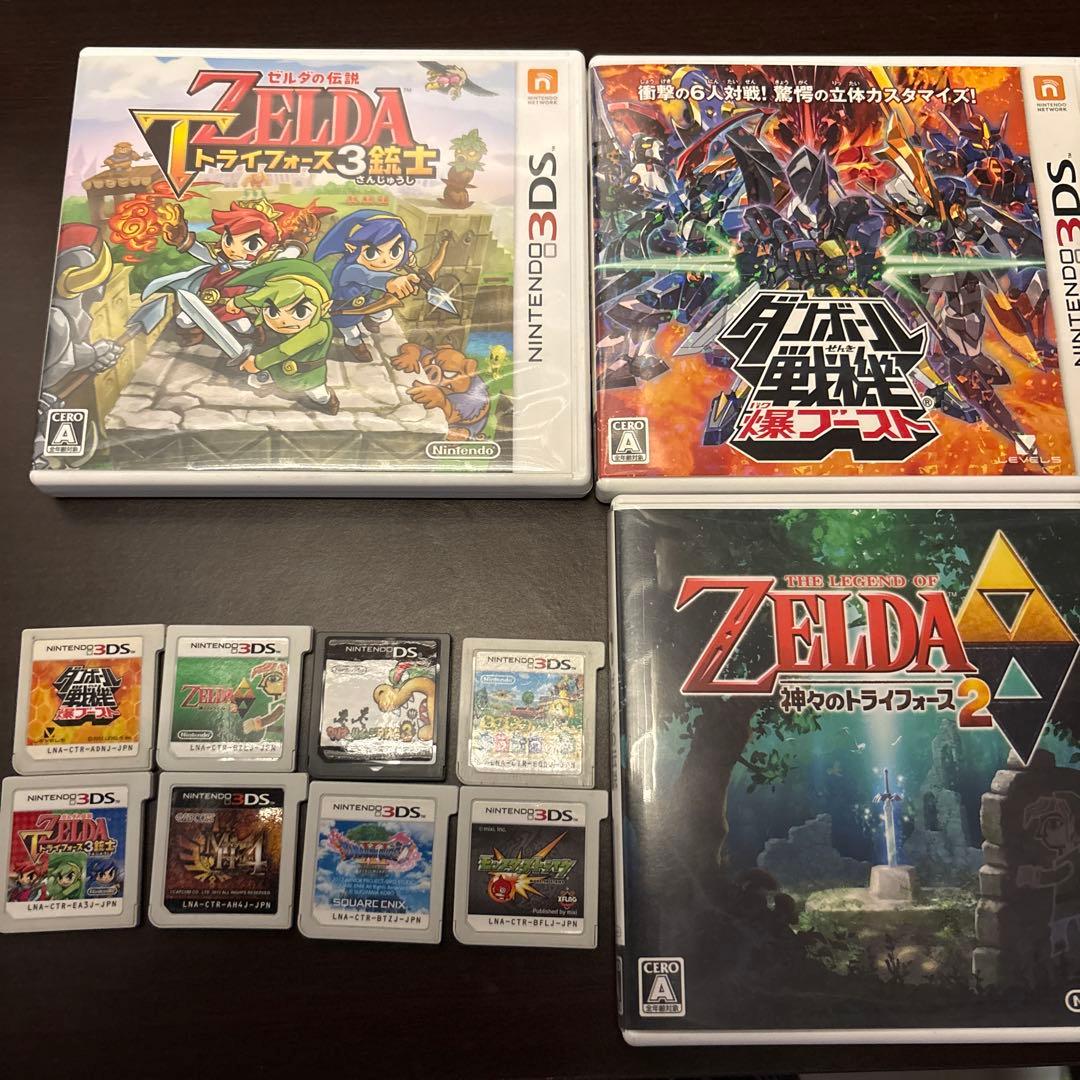 3DSソフト8本まとめ売り 動作確認済み ゼルダ ドラクエ マリオ等
