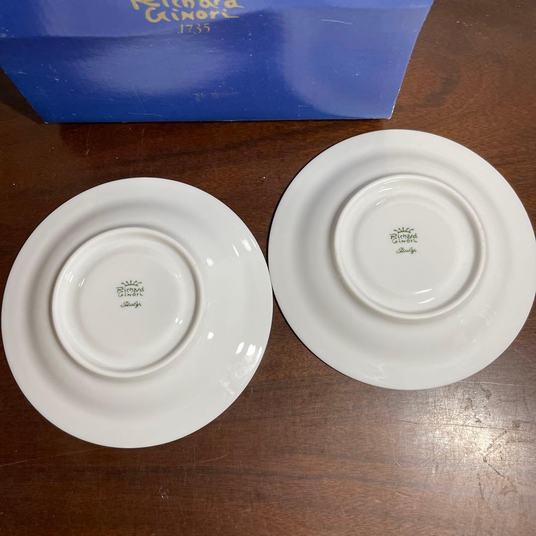 リチャードジノリ クリッパー ティーカップとデミタスカップ&ソーサー