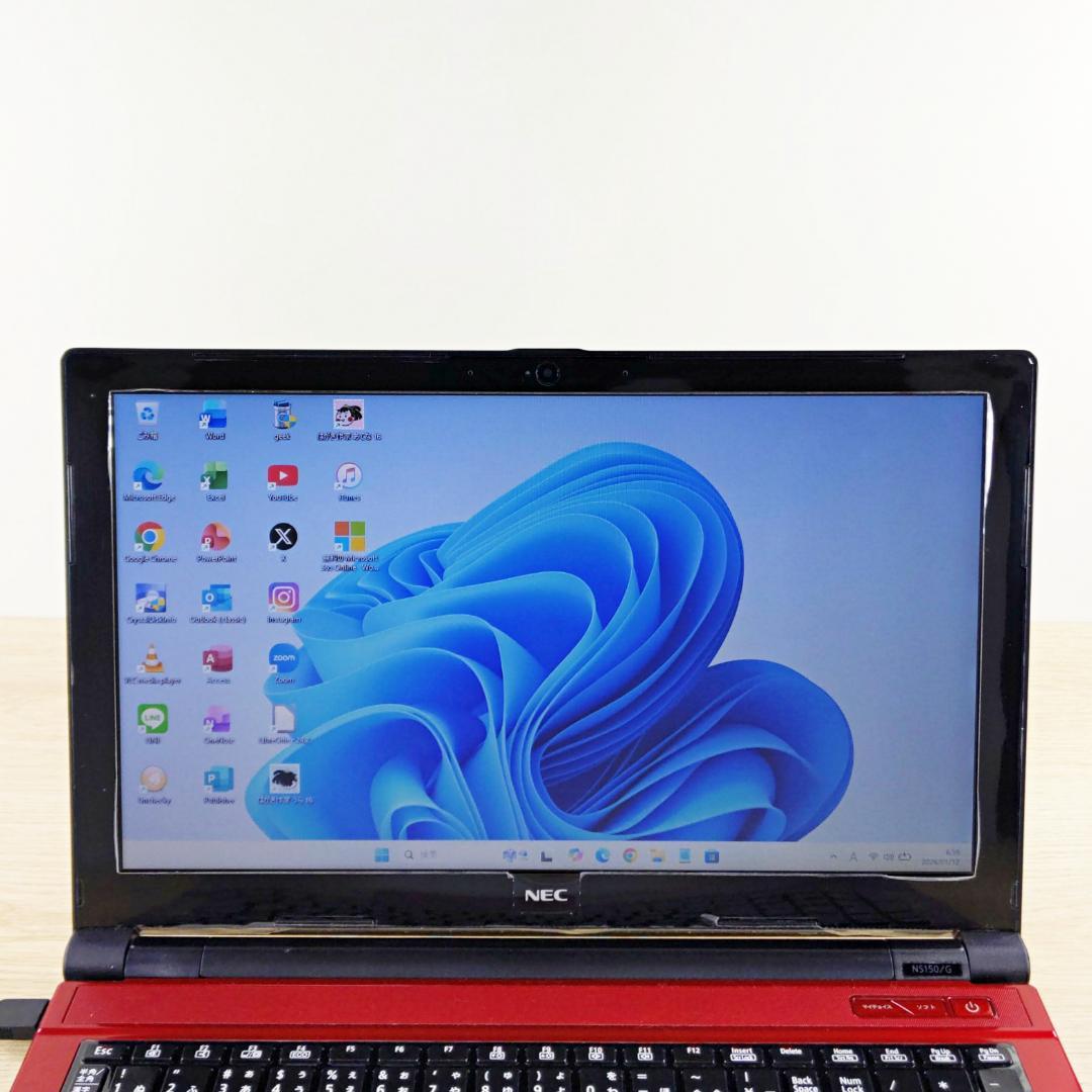 美品！ 特大1TB Win11 NECノートパソコン 初期設定済み カメラ付き