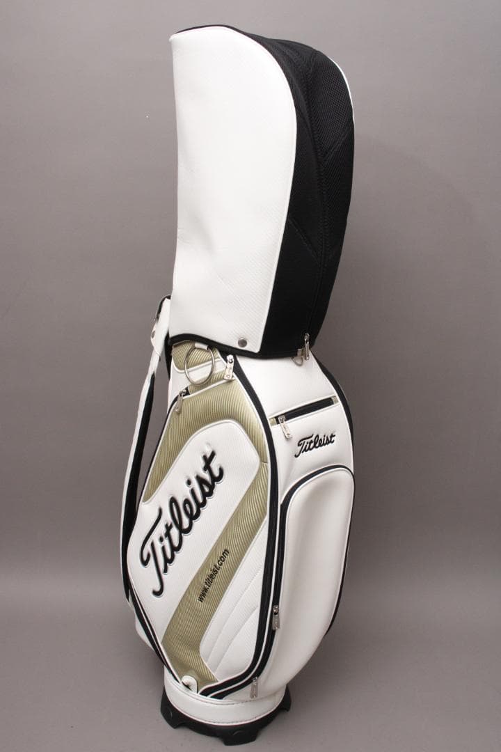 【美品】 タイトリスト キャディバッグ《8型》カート 5分割 ホワイト
