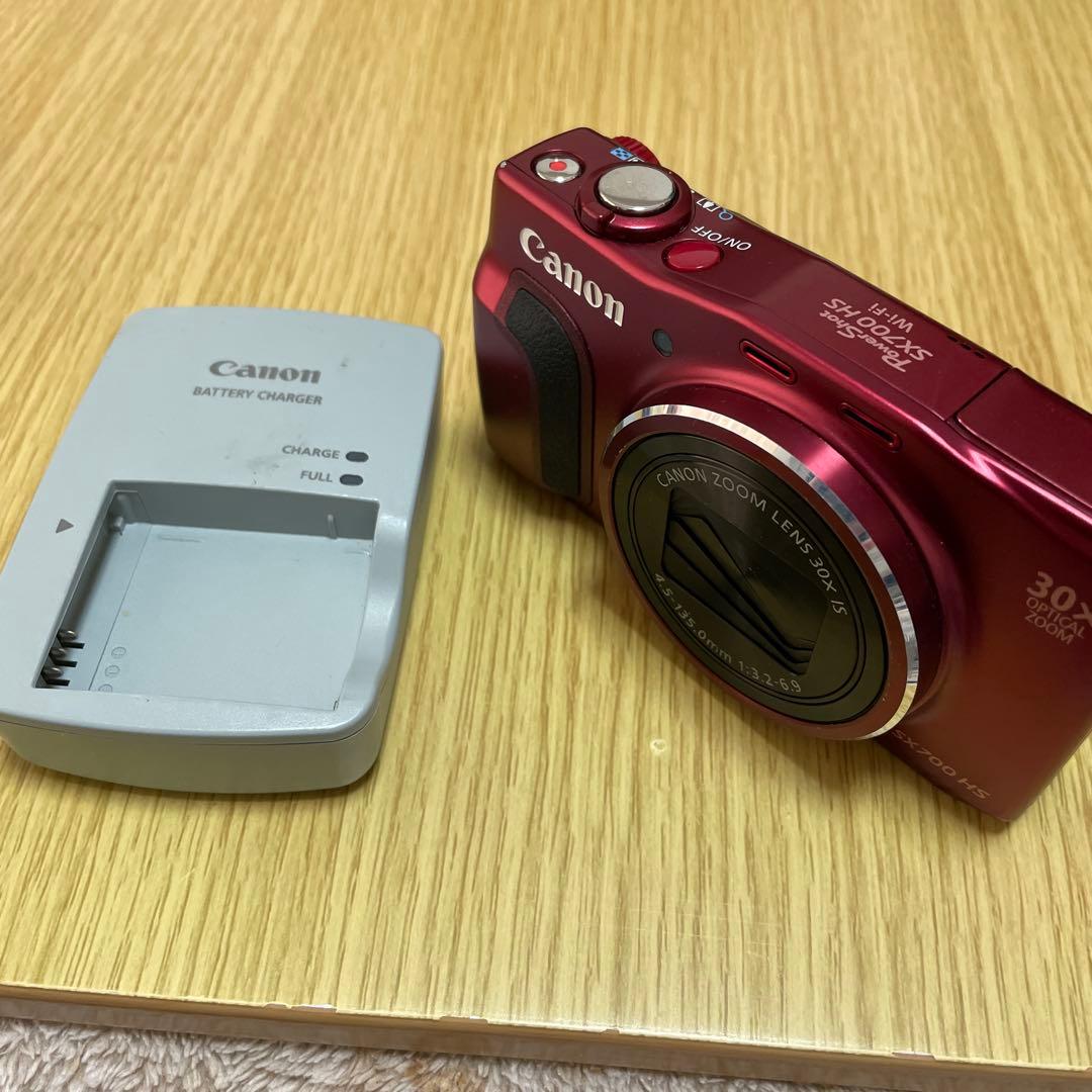 Canon PowerShot SX700 HS レッドWi-Fi対応 - メルカリ