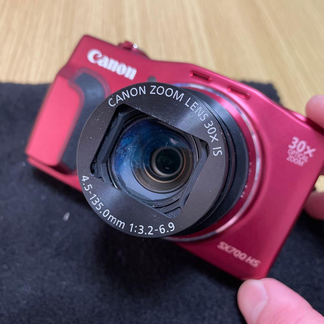 Canon PowerShot SX700 HS レッドWi-Fi対応 - メルカリ