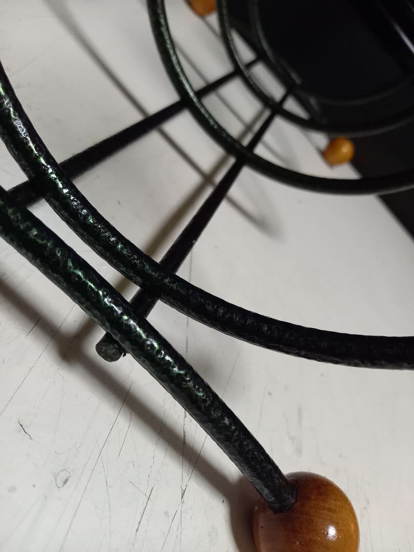 1970's 北欧 ミッドセンチュリー モダン ウッドボール マガジンラック