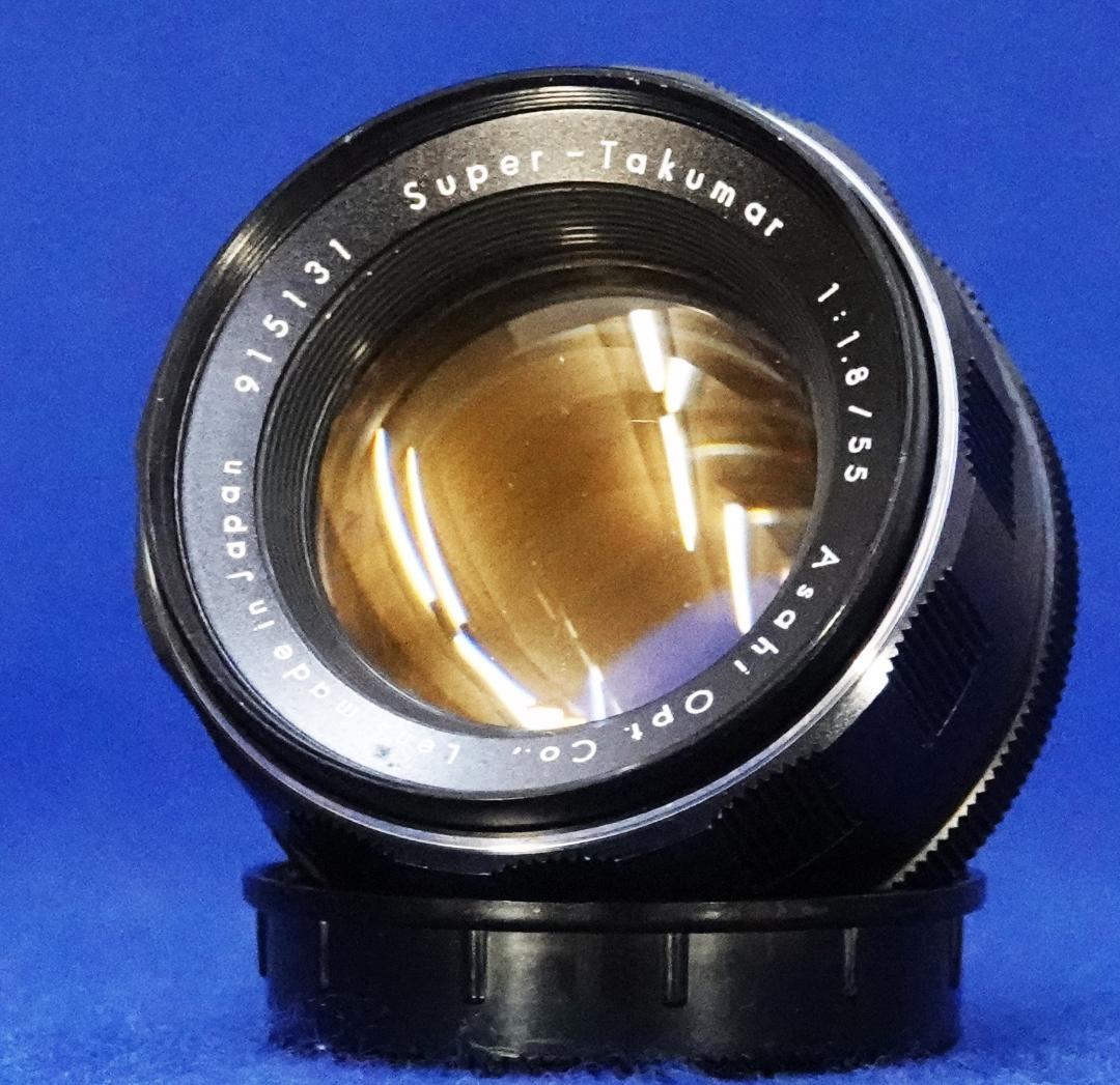 915131　極上美品フレア有　前期型Super-Takumar　F1.8/55