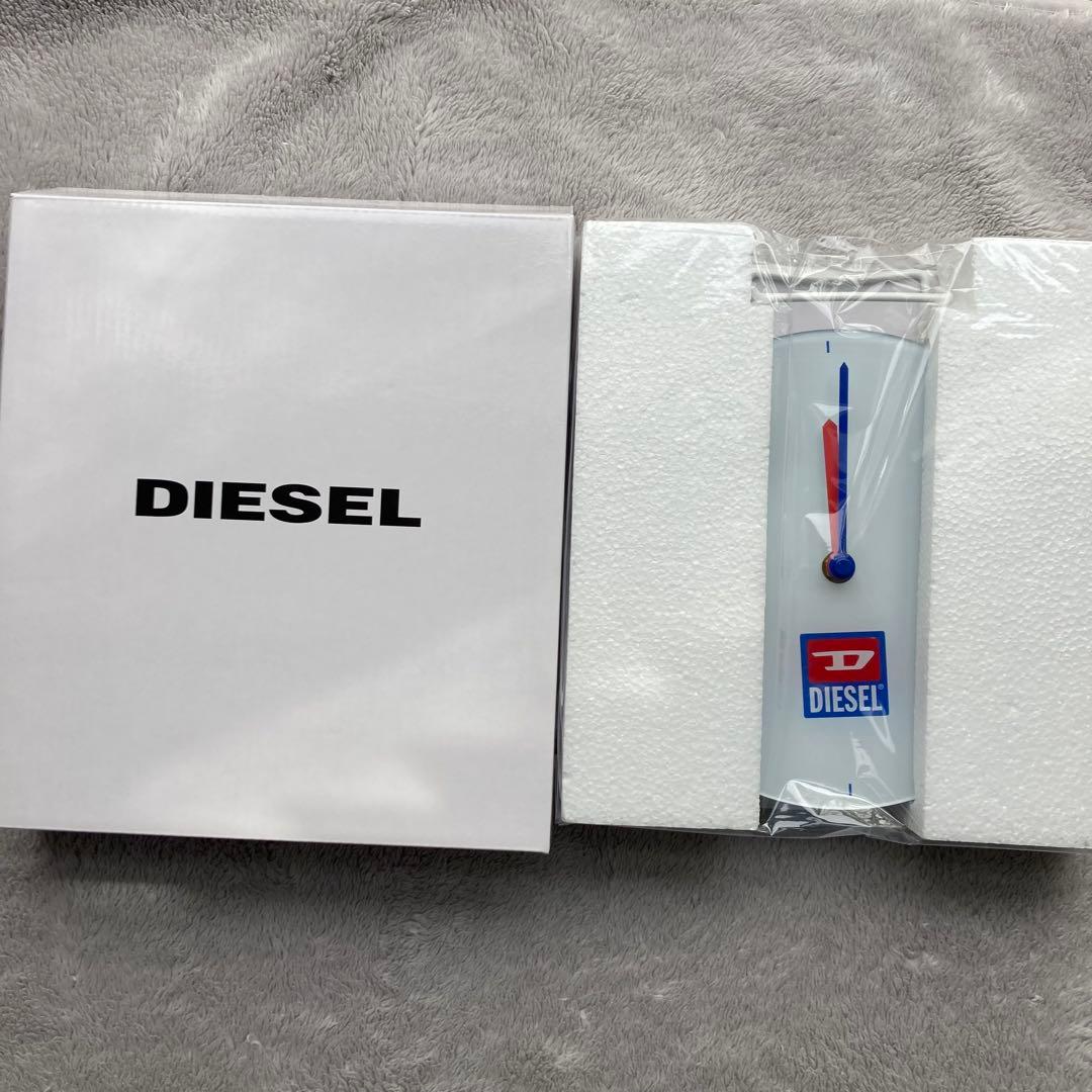 新品未開封】DIESEL ロゴデザイン 掛け 置時計 ノベルティ 非売品