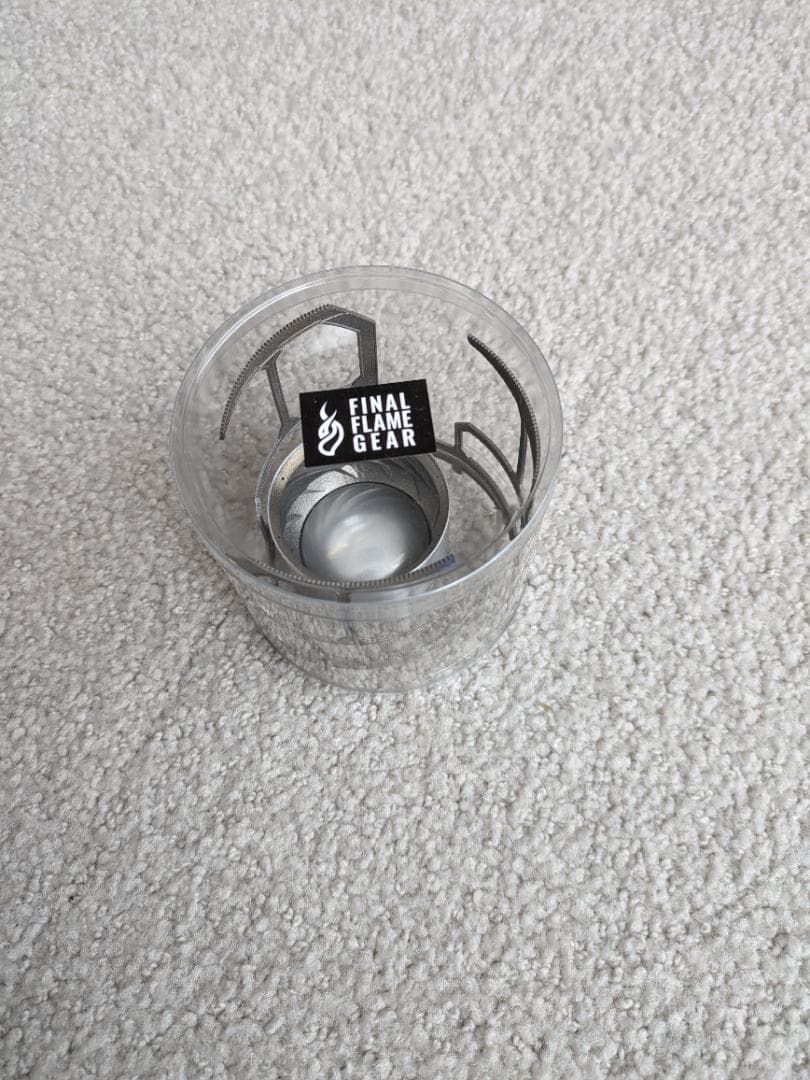 FINAL FLAME GEAR アルコールストーブ、チタン五徳セット - メルカリ