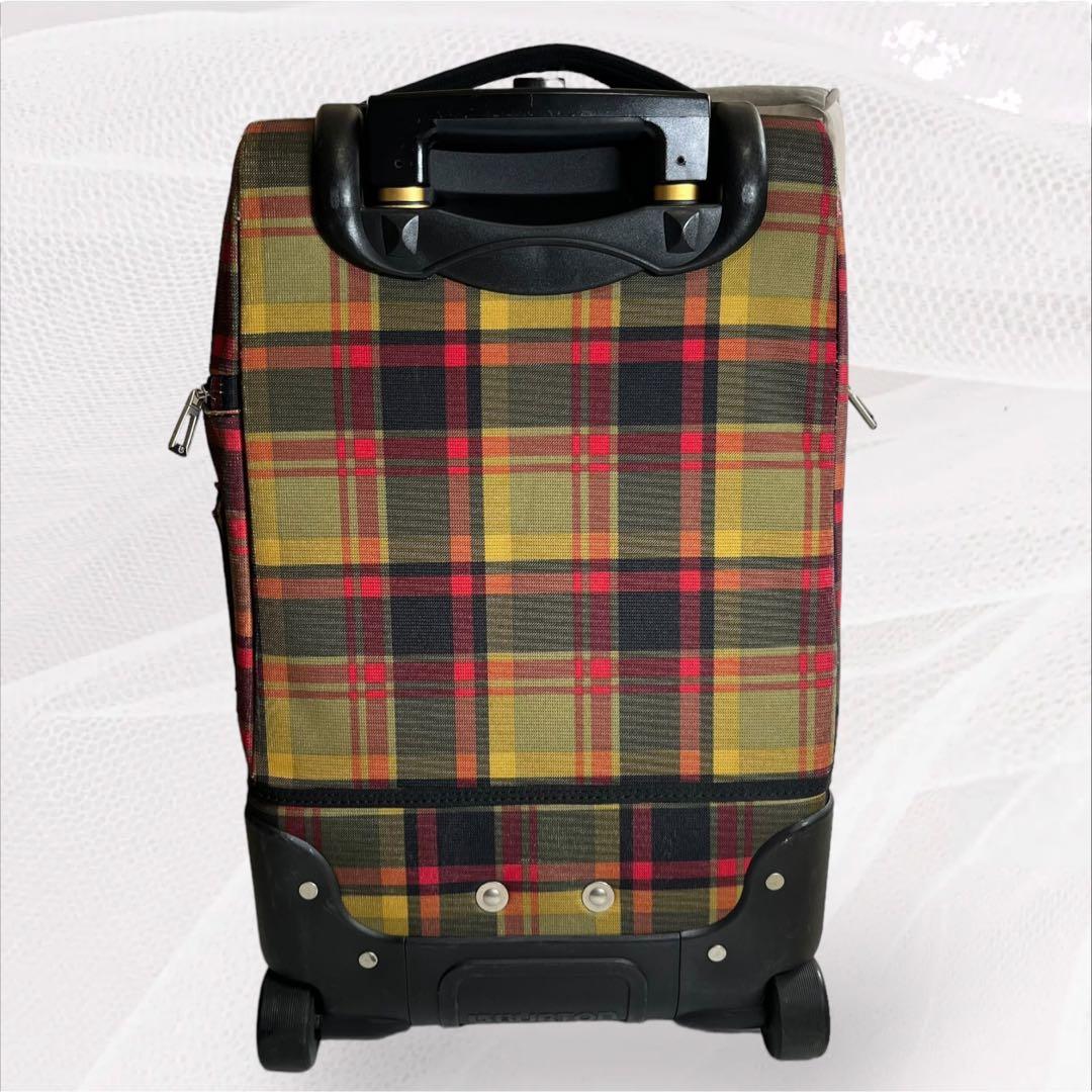 BURTON バートン キャリーバッグ チェック柄 マルチカラー - メルカリ