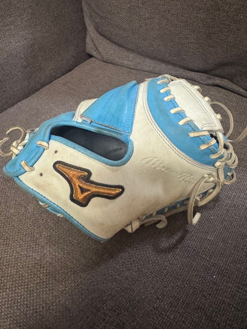 Mizuno 軟式グローブ 青/白 野球 ミズノ 軟式グローブ グローバルエリート インフィニティ