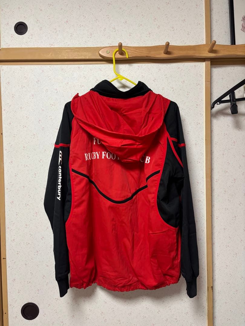 人気 美品 伏見工業ラグビー部ウォームアップウェア エンブレム入り