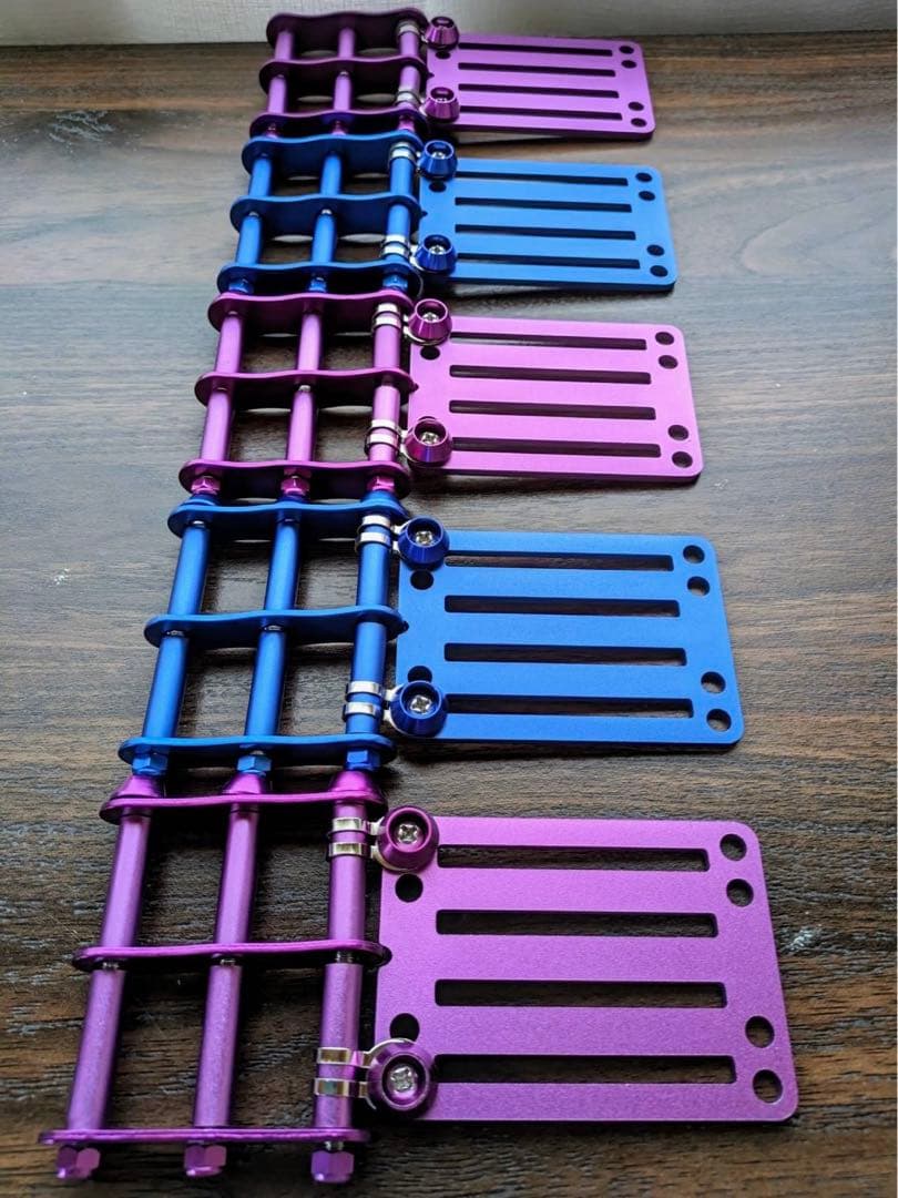 紫3組 青2組 ニックス風ベルトループ 腰道具 腰袋 工具差し 3段