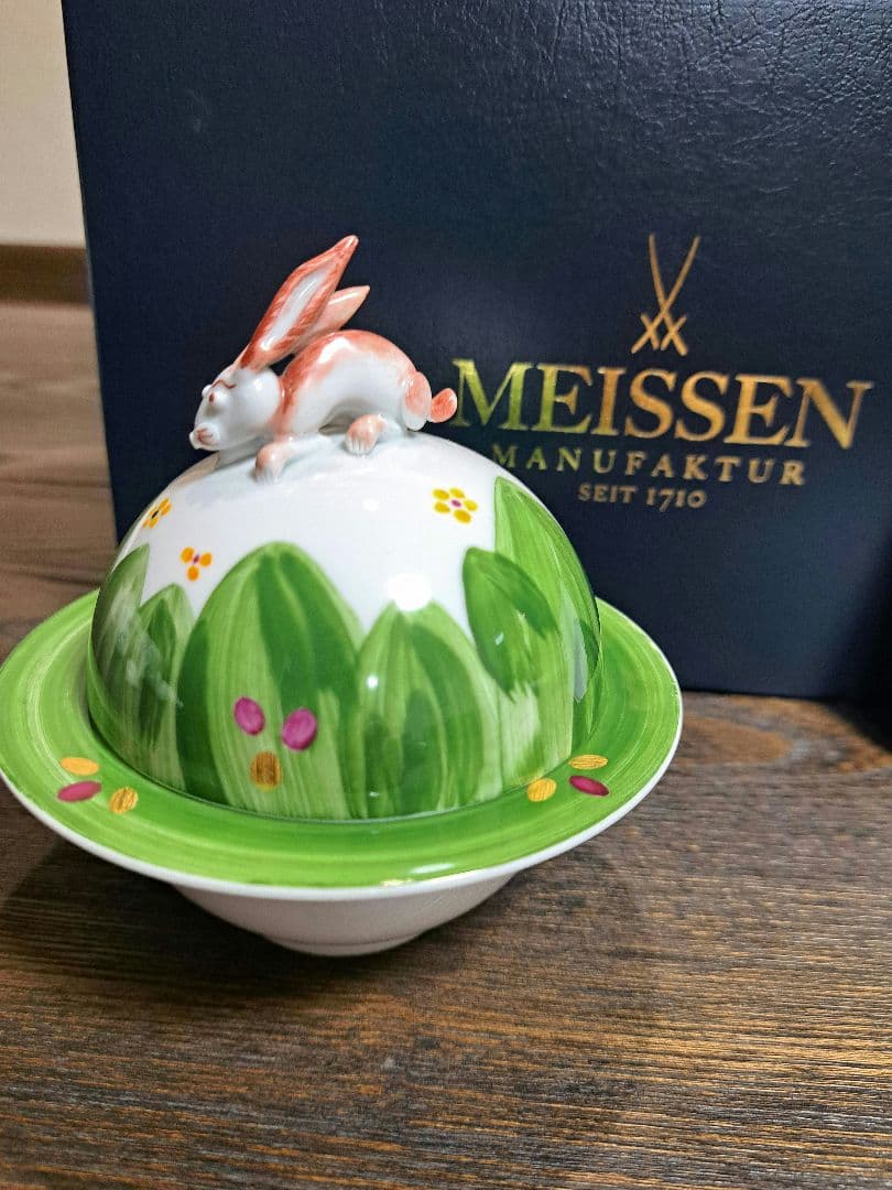 MEISSEN (マイセン)菓器・菓子入れ 　ウサギ 2023年のうさぎ年を記念！可愛すぎる“うさぎスイーツ缶”新登場。しかも