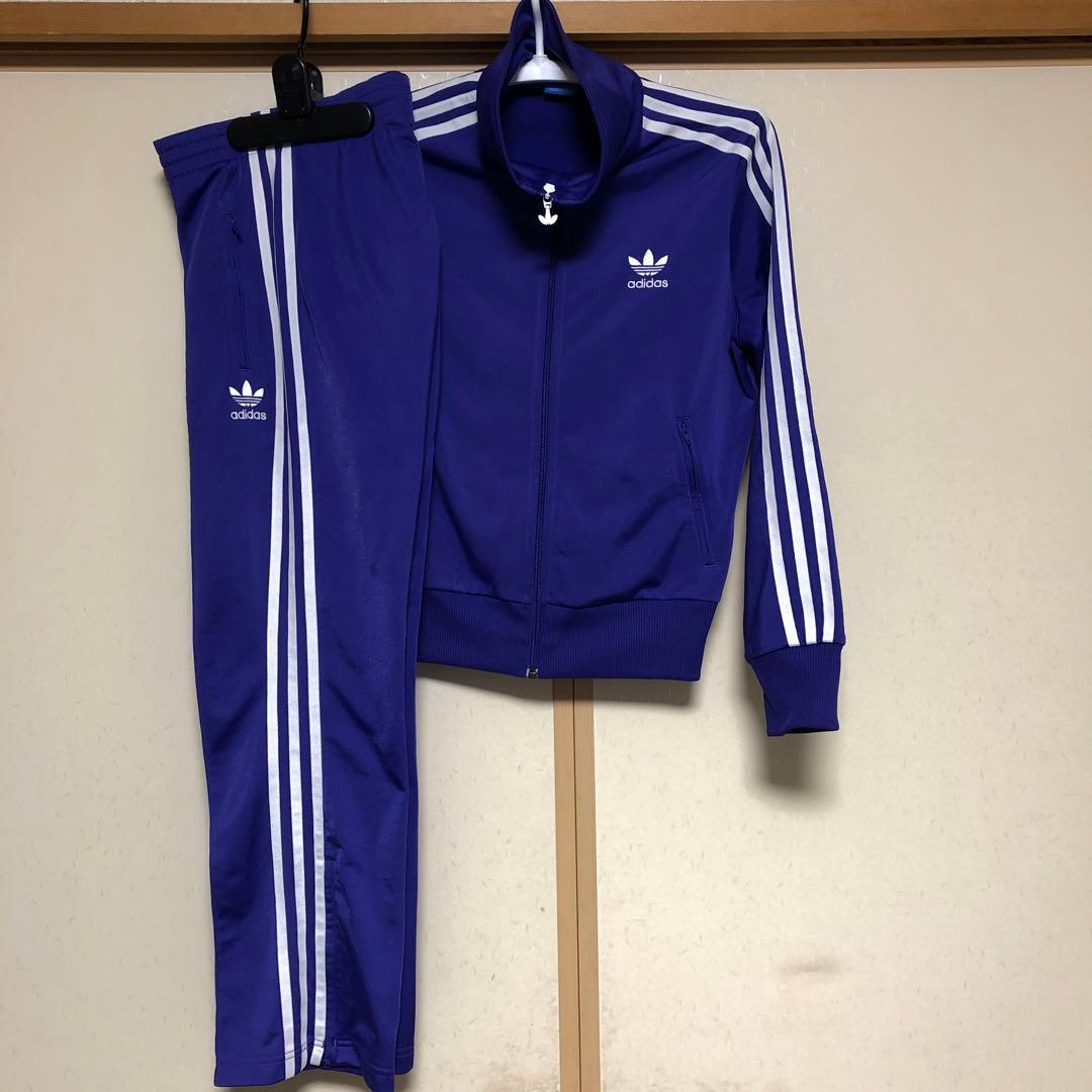 adidas アディダス レディース ジャージセットサイズOT.Mパープル