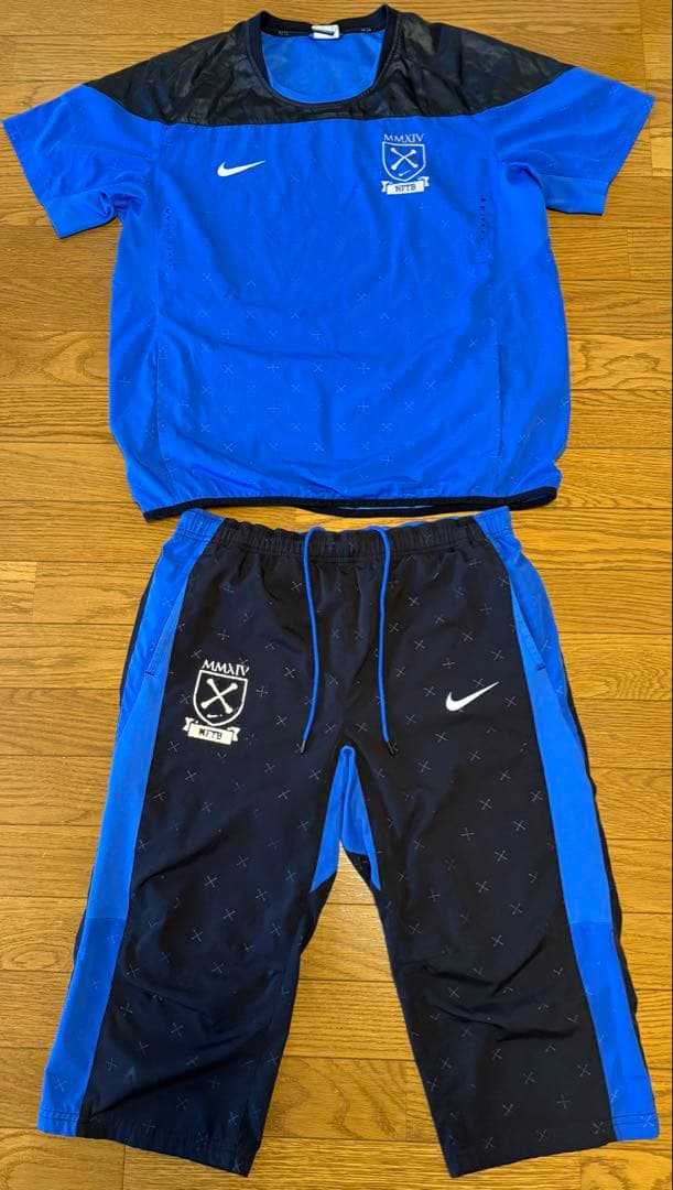 Nike ピステ NFTB 上下 黒×青 - メルカリ