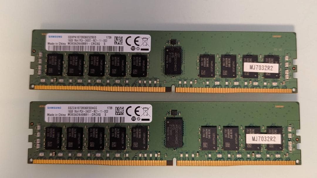 Samsung メモリー DDR4 16GB×2枚 計32GB(管理番号:12) メモリ容量(1枚あたり):16GB サムスン(SAMSUNG)のメモリー 比較 2026年