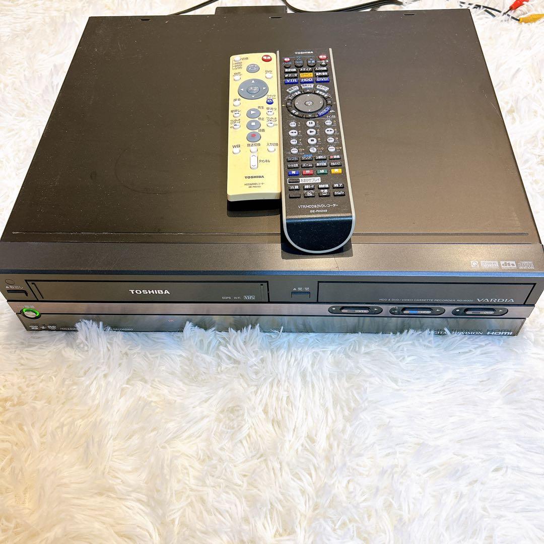TOSHIBA 東芝 一体型HDD DVDビデオレコーダー RD-W300 - メルカリ