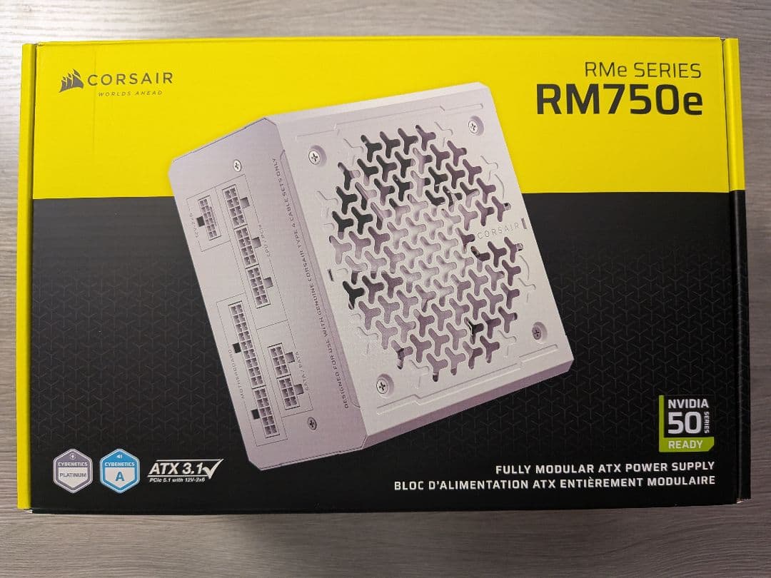 Corsair RM750e RMe Series 電源ユニット RMe シリーズ RM750e 完全モジュール式低ノイズ ATX 電源