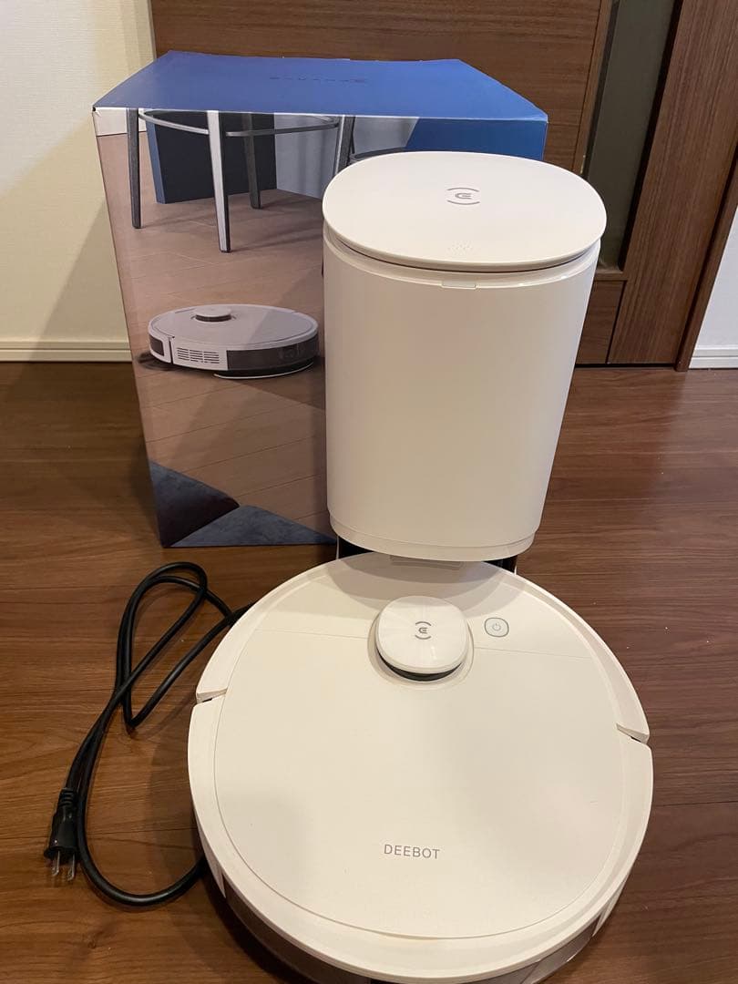 【一度使用】DEEBOT N8 PRO+ ロボット掃除機 本体 ホワイト ECOVACS（エコバックス） DEEBOT N8 PRO+ ロボット掃除機 D-ToF