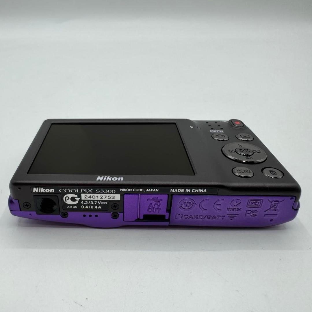 Nikon COOLPIX S3300 パープル コンパクトデジタルカメラ - メルカリ