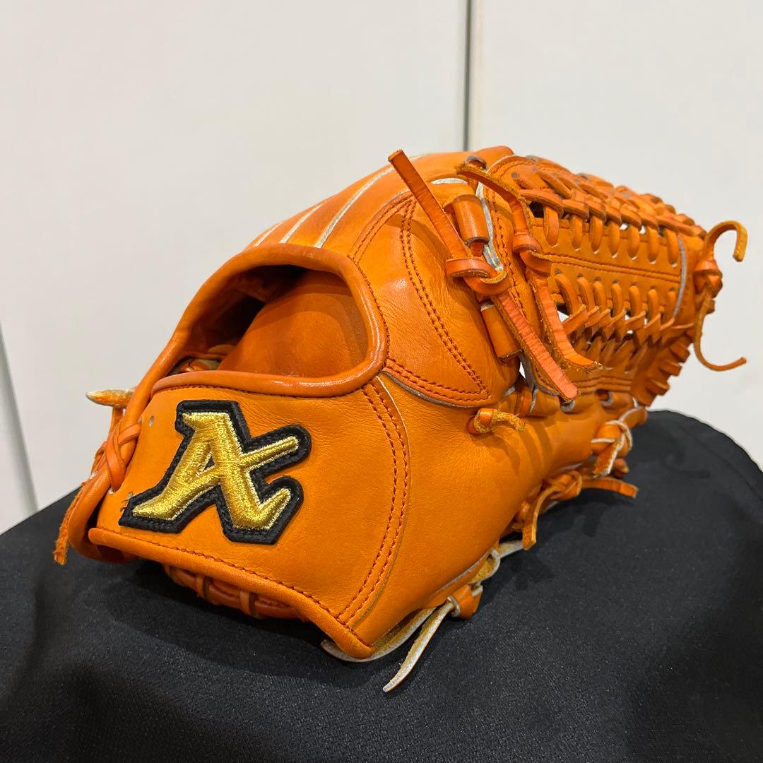 アトムズATOMS 硬式グローブ105型オレンジ - メルカリ