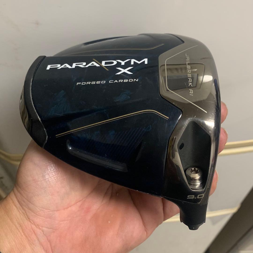 パラダイムX ドライバー 9.0度 ヘッド ヘッドカバー付き PARADYM X