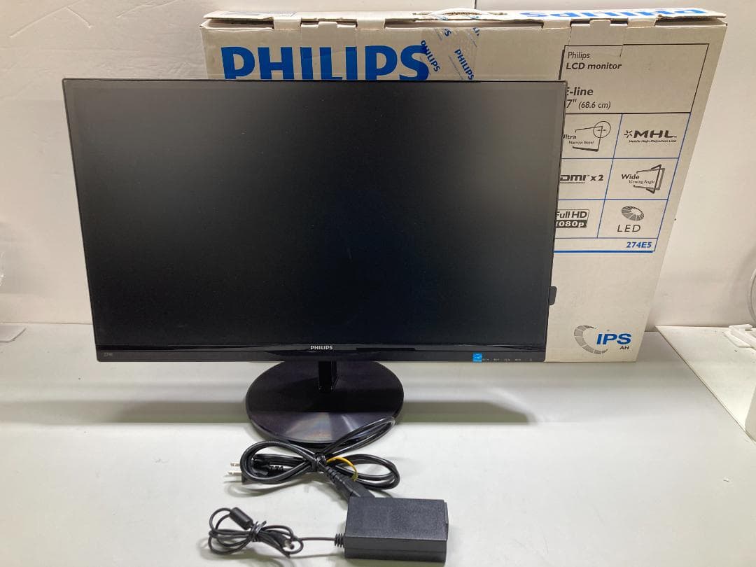 完動品】PHILIPS 274E5QHSB/11 27インチモニター - メルカリ