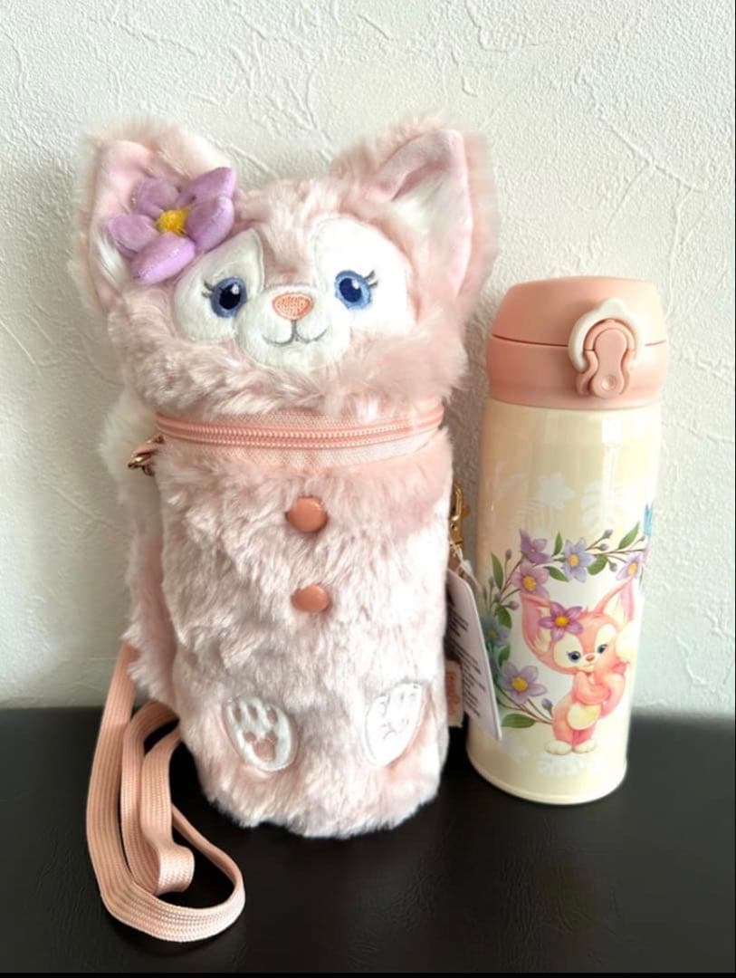 上海ディズニー限定 リーナベル 水筒 ふわふわカバー付き 新品未使用
