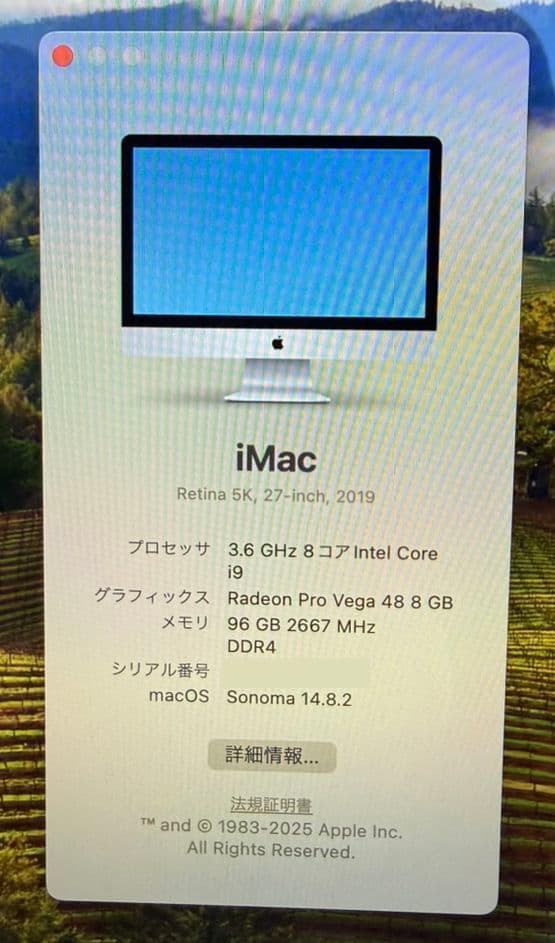 iMac2019(i9-3.6G・96G・1TB・Vega48)最強カスタマイズ - メルカリ