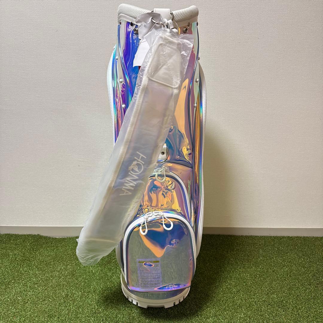 非売品 新品 HONMA ホンマ キャディバッグ オーロラ ホログラム クリアー
