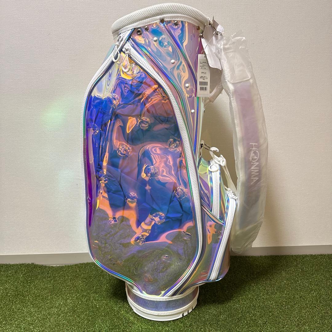 非売品 新品 HONMA ホンマ キャディバッグ オーロラ ホログラム クリアー