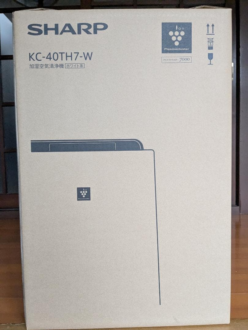 新品未使用 SHARP 加湿空気清浄機 KC-40TH7-W ホワイト SHARP（シャープ） 即納します KC-40TH7-W 加湿空気清浄機 プラズマ