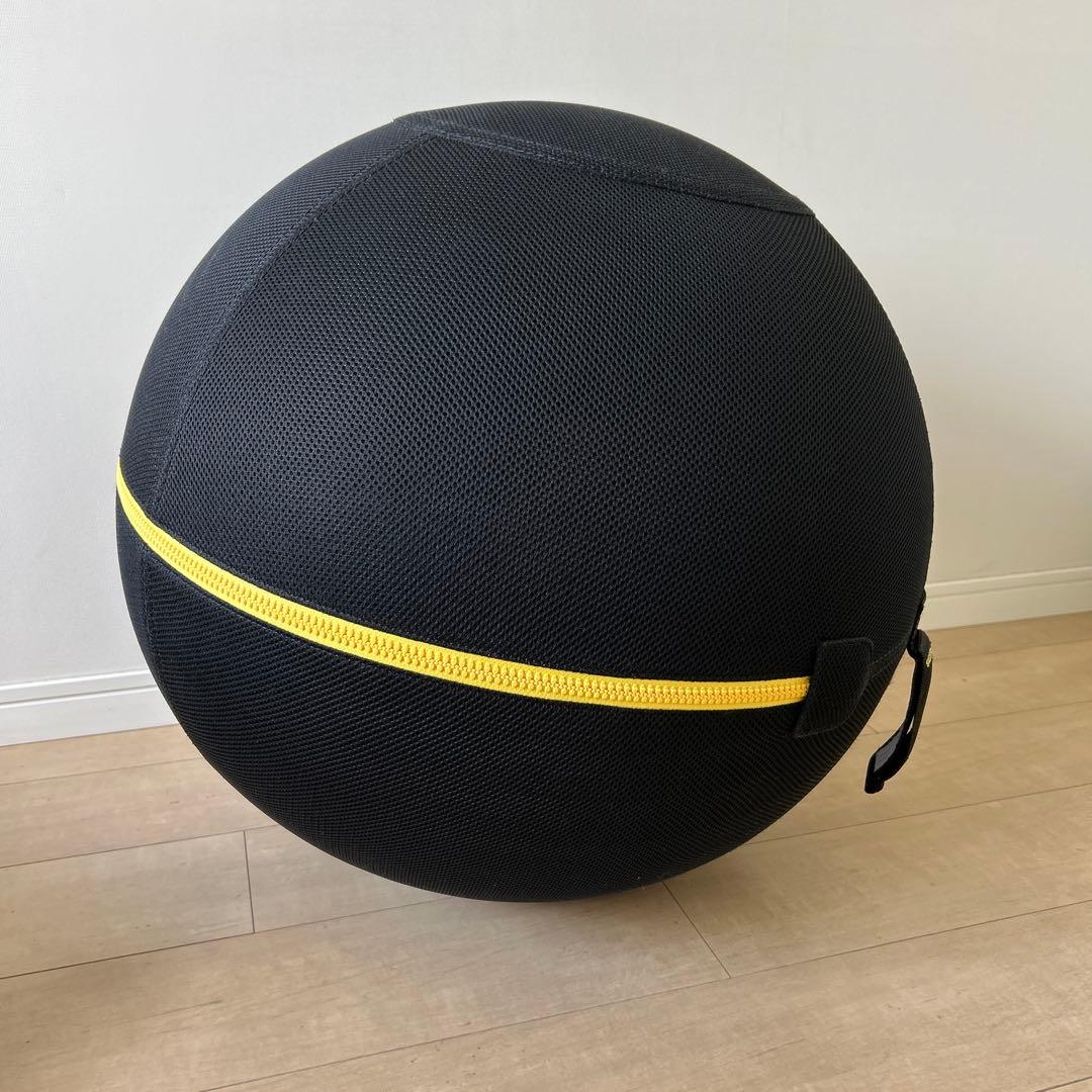 KHIMTI-TECHNOGYM バランスボール 黒 55cm
