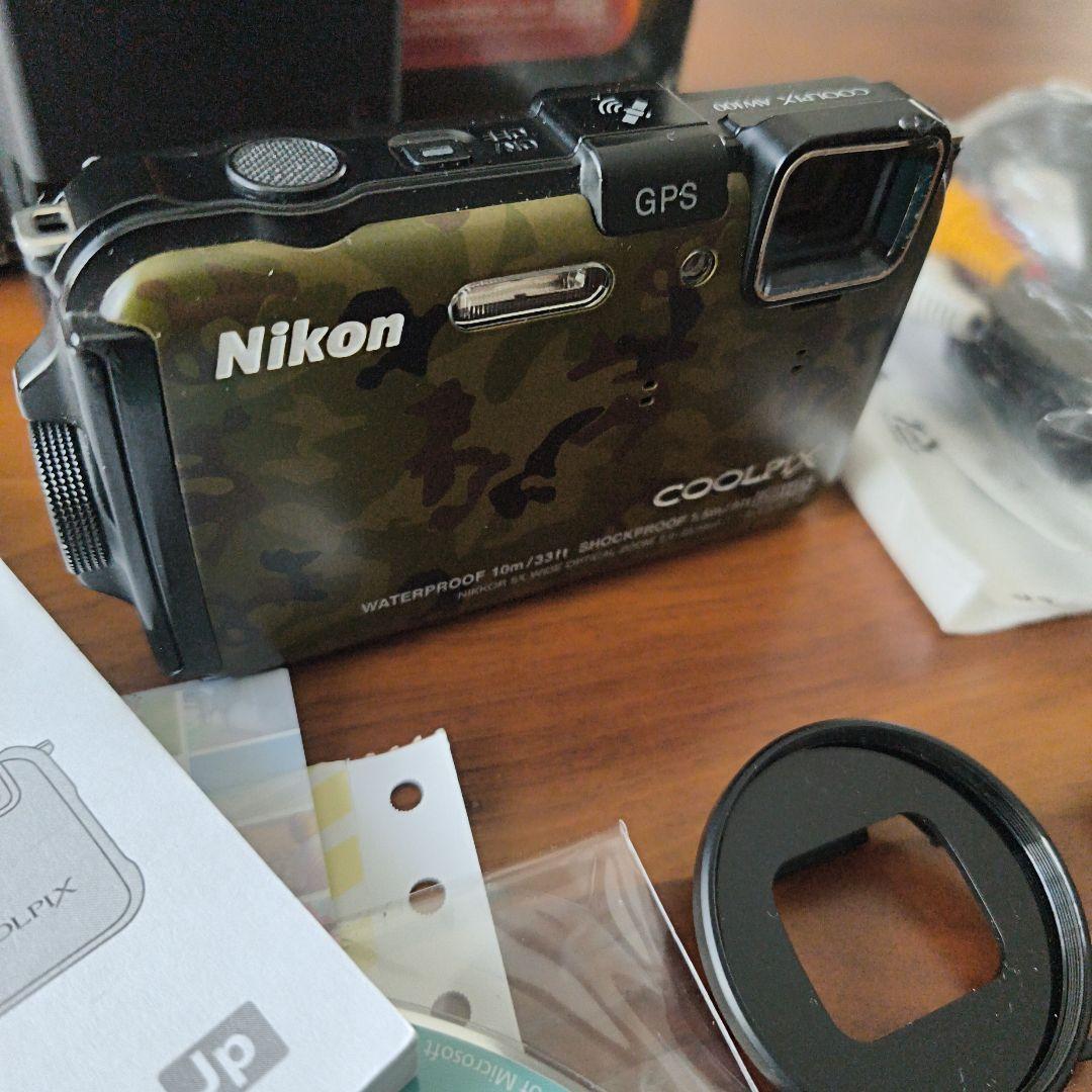 Nikon COOLPIX AW100 防水デジタルカメラ 迷彩色 - メルカリ