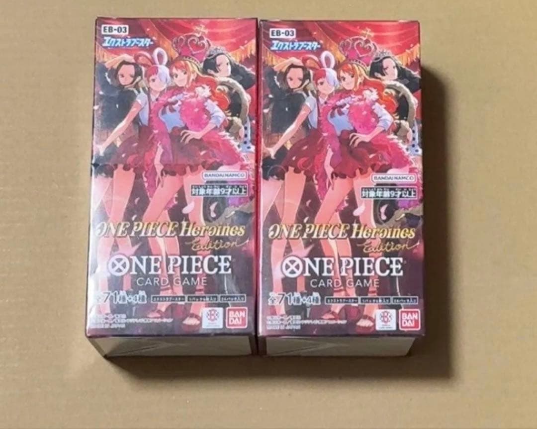 ヒロインズエディション ワンピースカードゲーム 2BOX テープカット